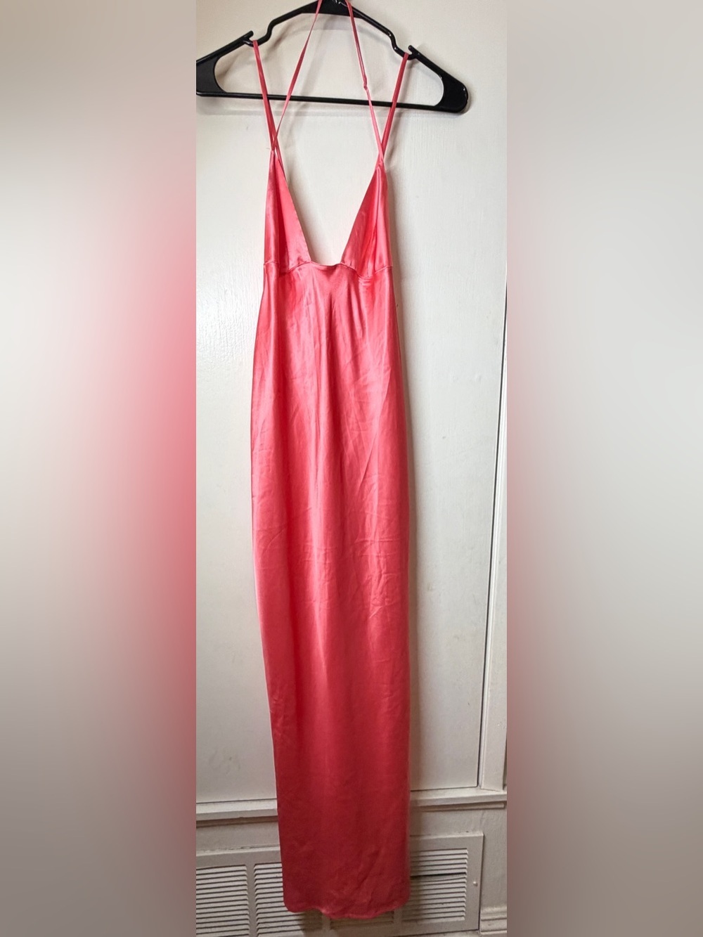 Victoria’s Secret Sleeveless Maxi Length Pink Slip Nightgown Lingerie Dress M